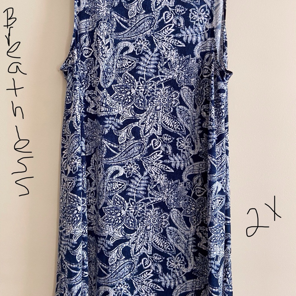 Breathless Blue & White Midi 2x